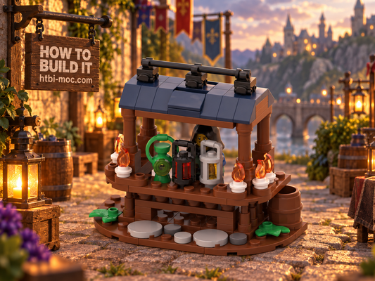 Mystic Lantern Merchant MOC – Free Building Instructions