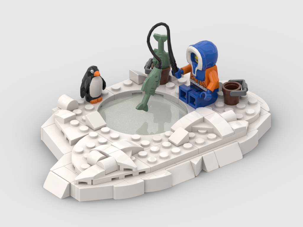 Ice Fishing Scene – Free MOC Instructions