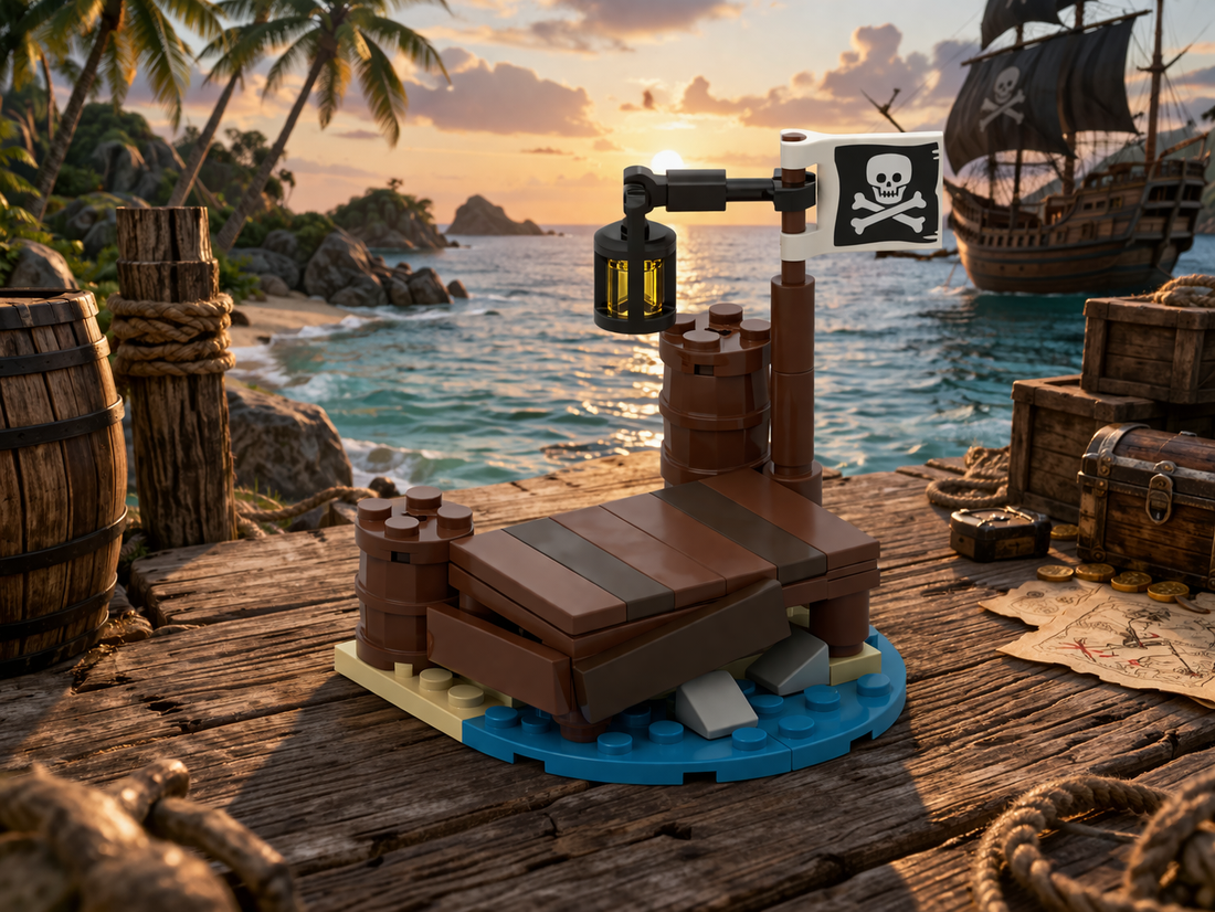 Small Pirate Wharf Building Instructions | Free Dock Build