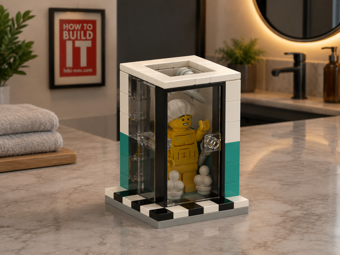 Shower Booth MOC – Free Building Instructions