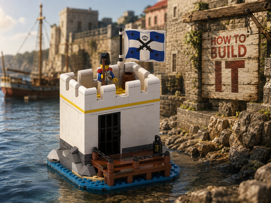 Imperial Prison Dock MOC – Free Building Instructions