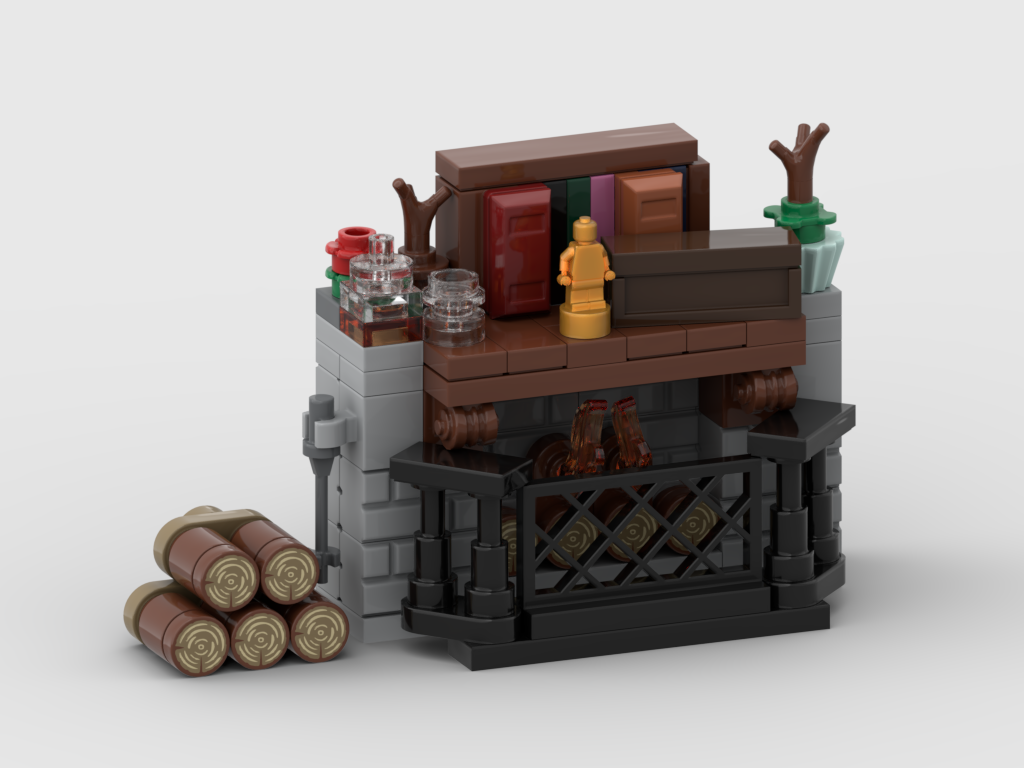 Cozy Fireplace – Free MOC Instructions