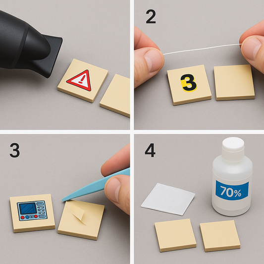 How to Remove LEGO® Stickers Without Damaging Them