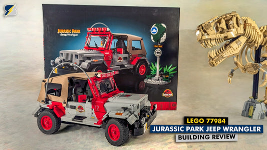 LEGO 77984 Jurassic Park Jeep Wrangler Detailed Building Review - Featured Video and Building Inspiration