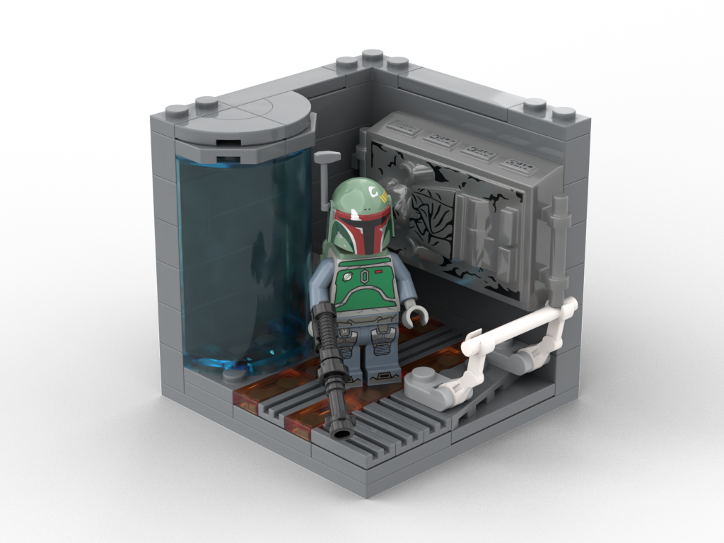 How to build Lego Boba Fett Minifigure Stand