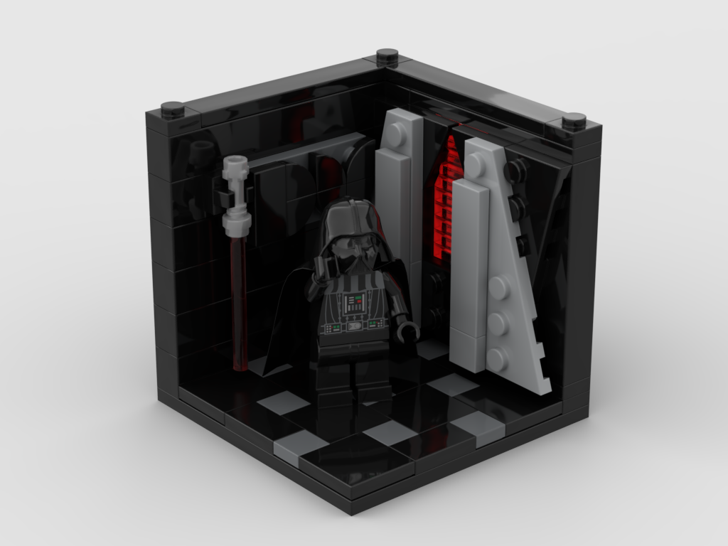 How to build Lego Darth Vader Minifigure Stand