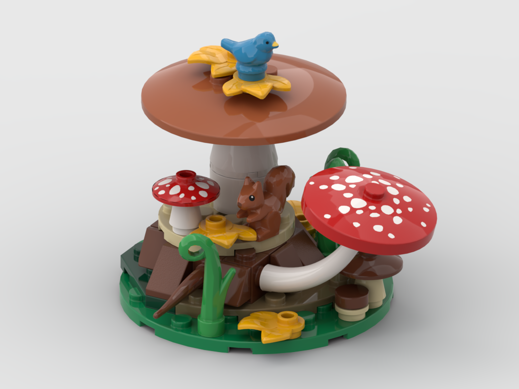 Forest Mushroom – Free MOC Building Instructions