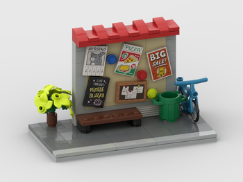 Notice Board – Free Building MOC Instructions – How to build it