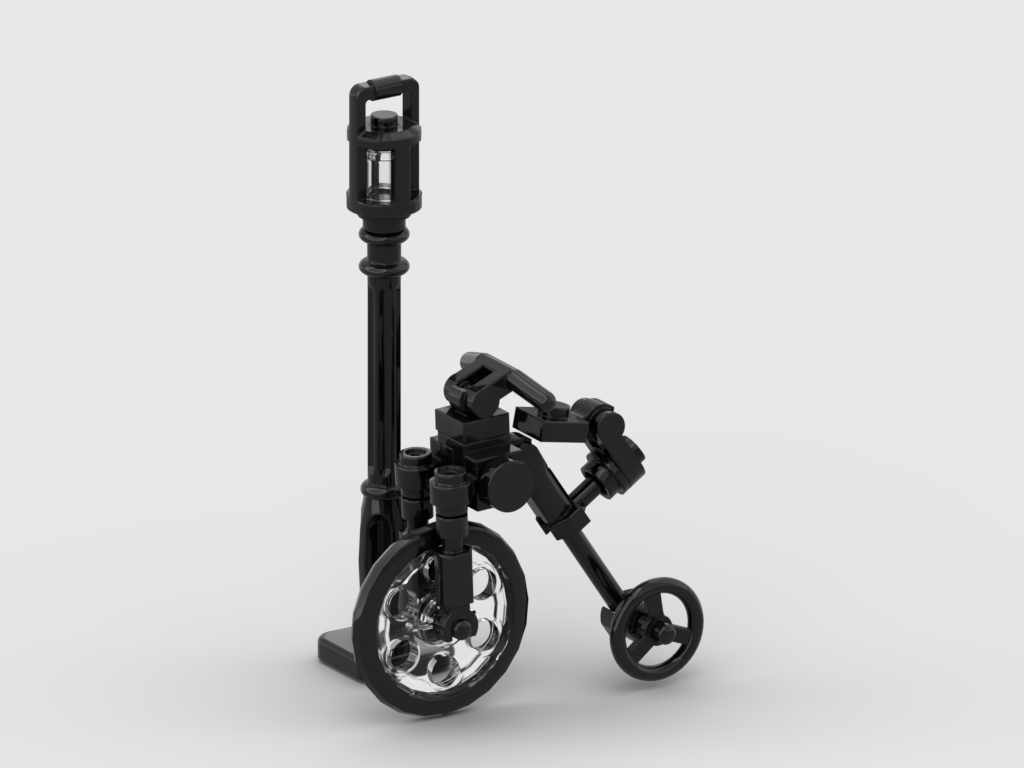 Vintage Bicycle with Street Lamp – Free MOC Building Instructions