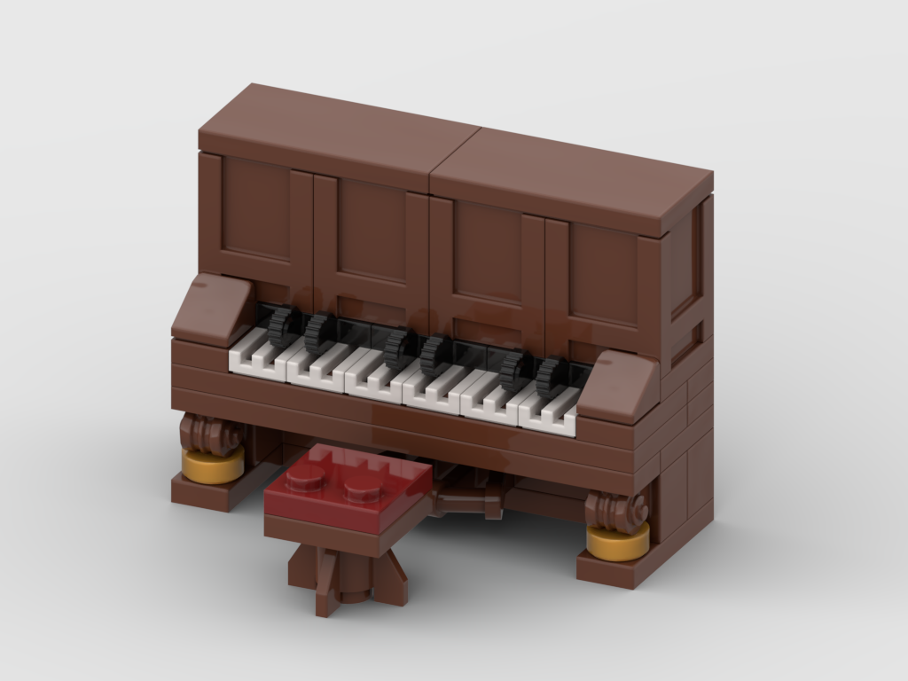 Upright Piano – Free MOC Building Instructions