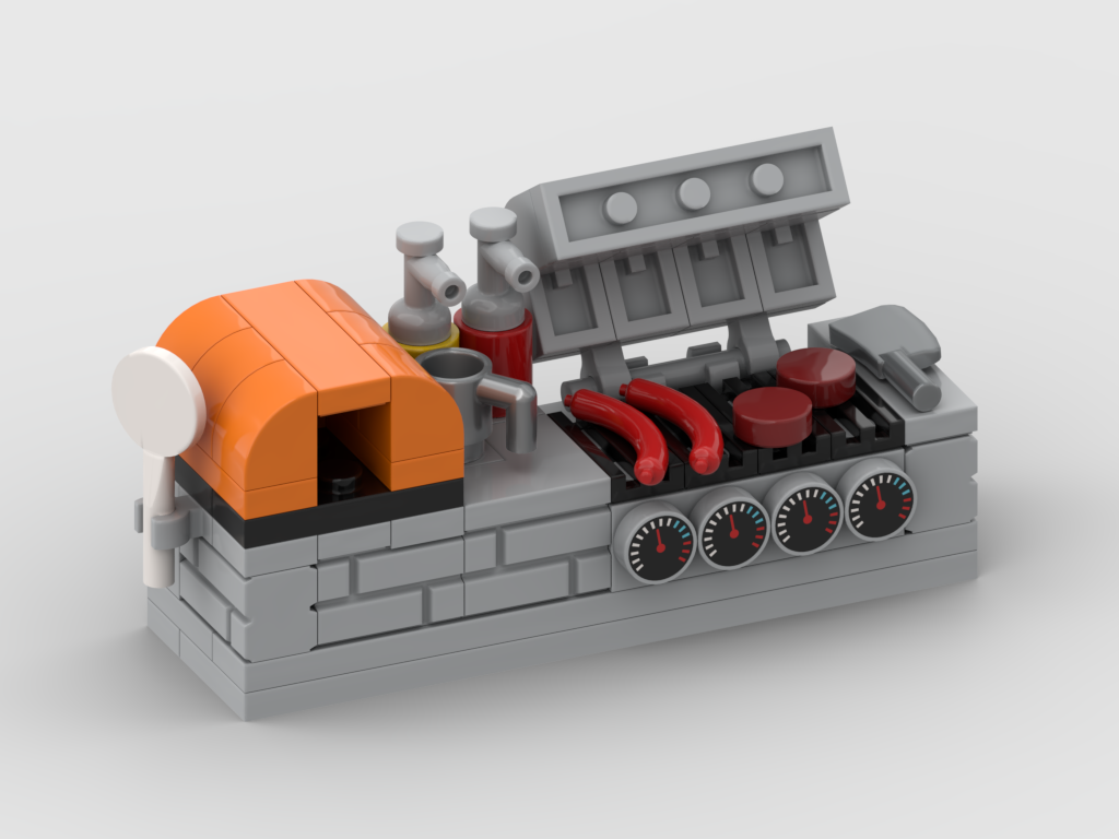 Outdoor BBQ Grill Station – Free MOC Instructions