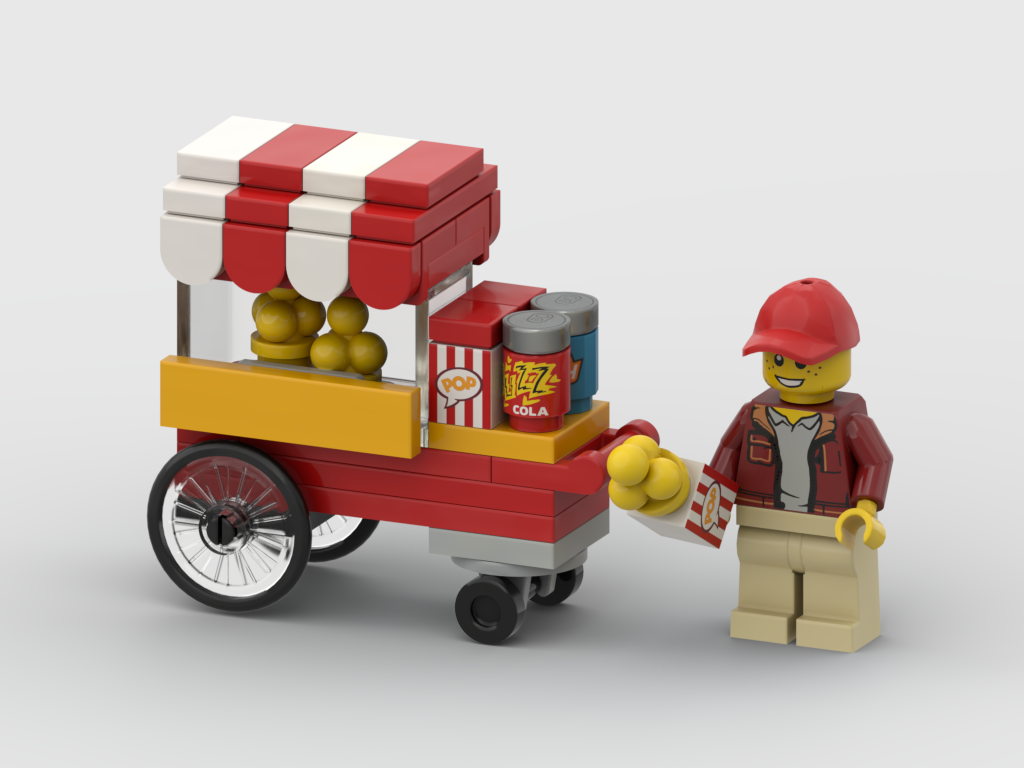 Popcorn Cart – Free Building MOC Instructions