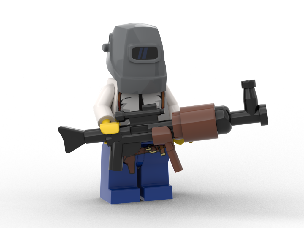 Custom Pubg Minifigure + AK 47