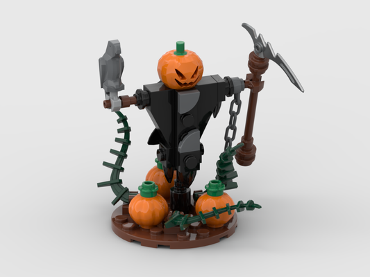 Pumpkin Scarecrow – Free Building MOC Instructions