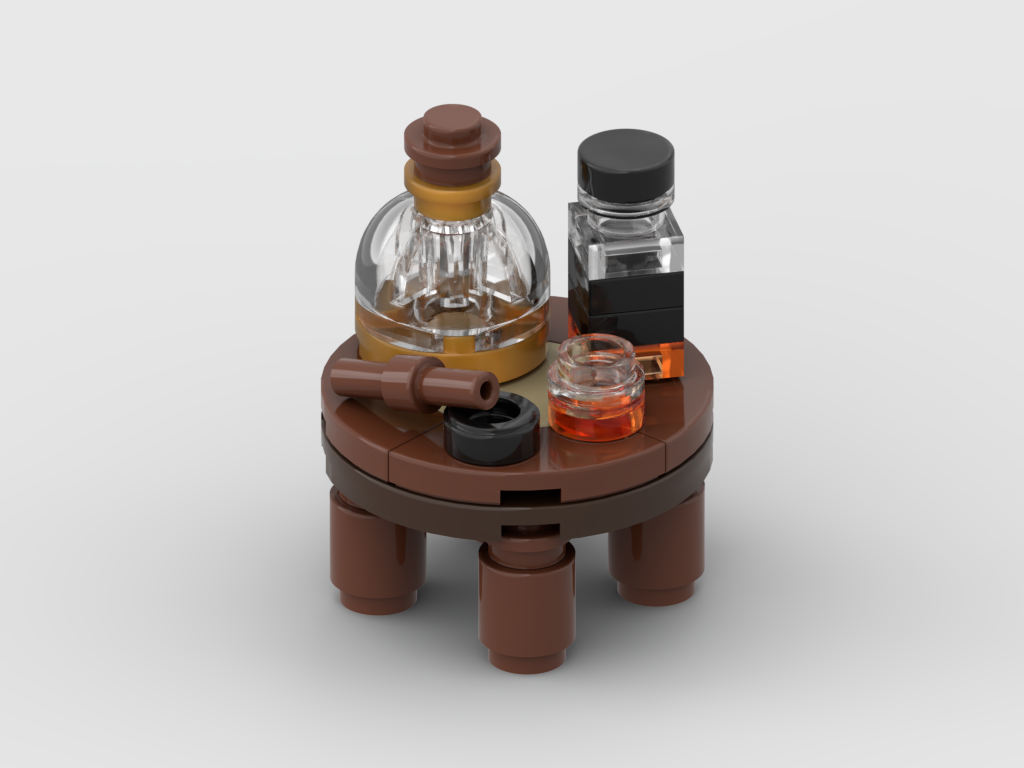 Whisky Table – Free Building MOC Instructions