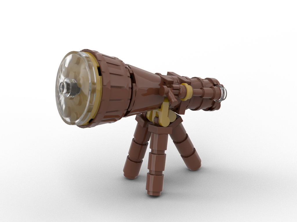 How to build LEGO wooden telescope