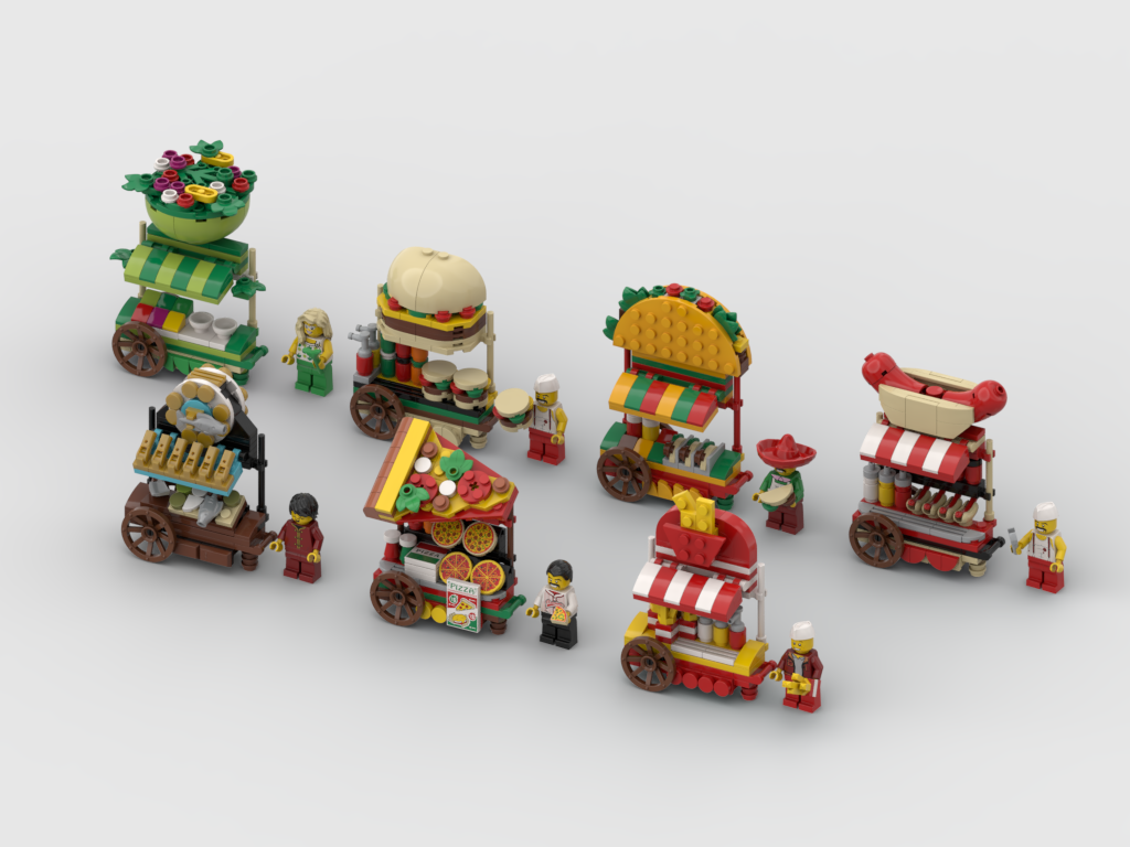 MOC - Food Carts Pack