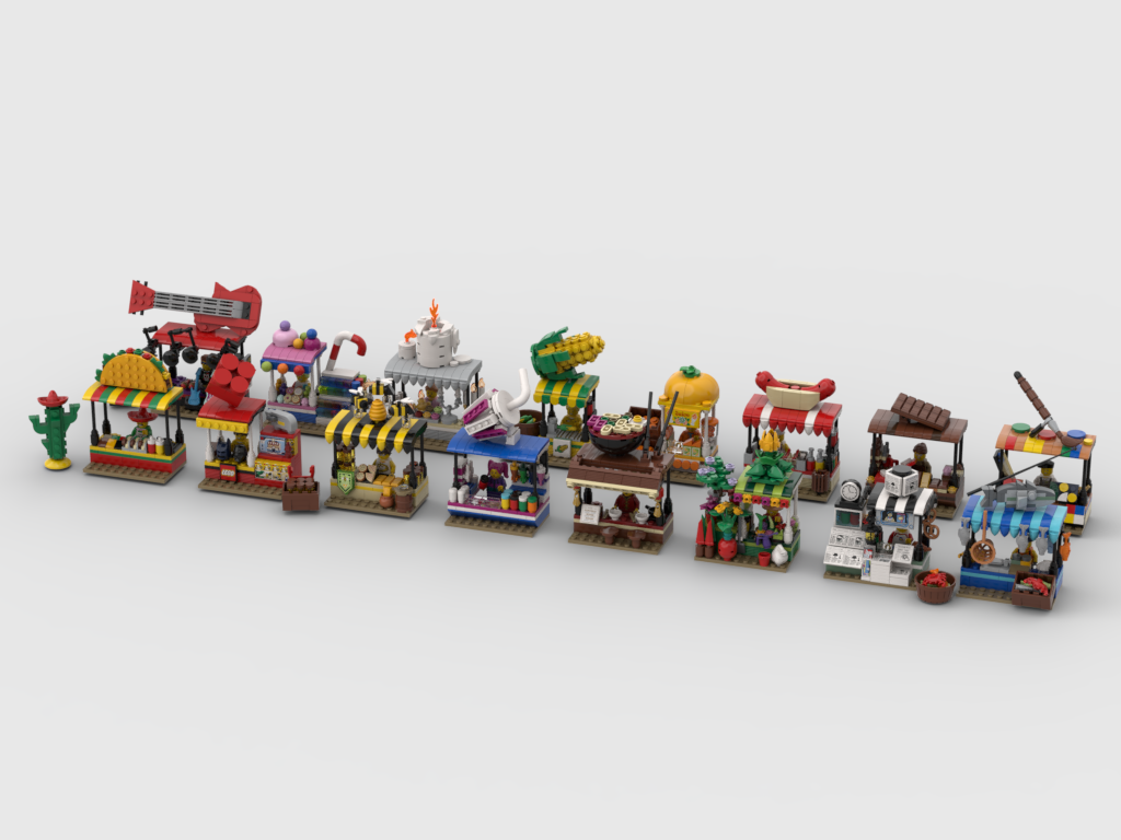 MOC - Market Stand Ultra pack #2 | 16 MOCs