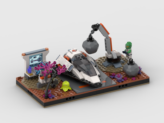 MOC - Display for set 60429 - Spaceship and Asteroid Discovery