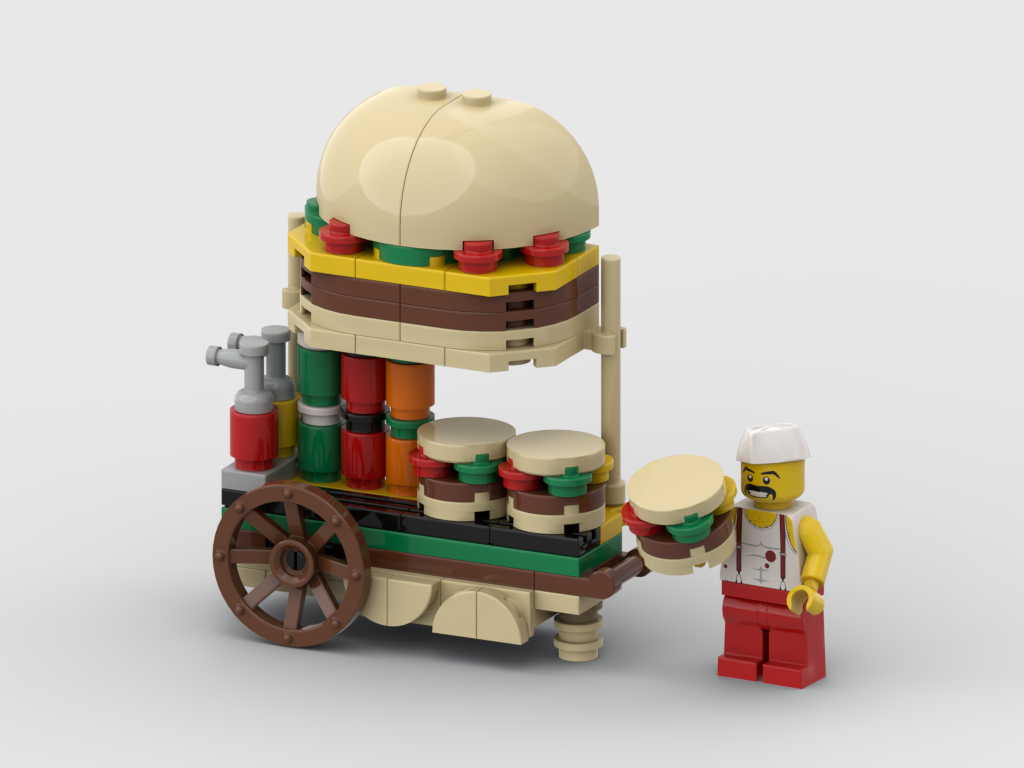 MOC - Burger Cart