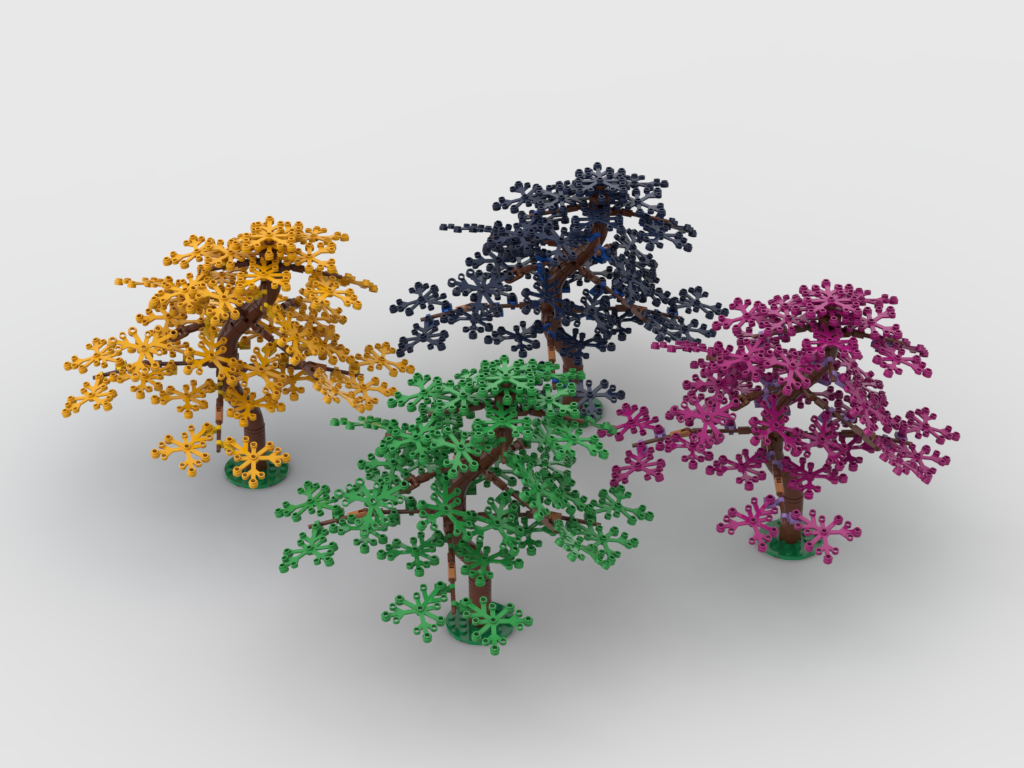 Lego Tree Stems Trees Lego MOC instruction – How to build it