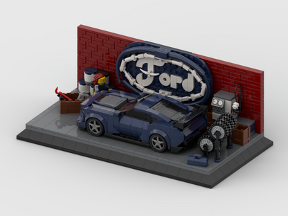 MOC - Display for set 76920 - Ford Mustang Dark Horse Sports Car