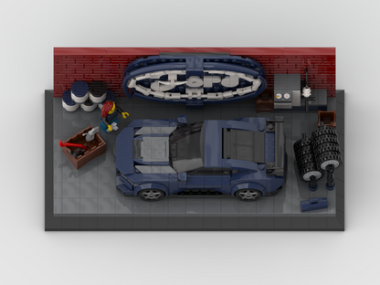 MOC - Display for set 76920 - Ford Mustang Dark Horse Sports Car