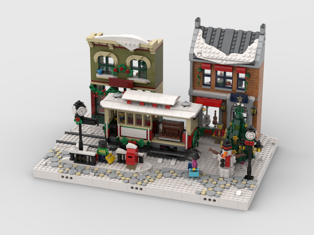 MOC - Winter Village - Display for set 10308 Holiday Main Street