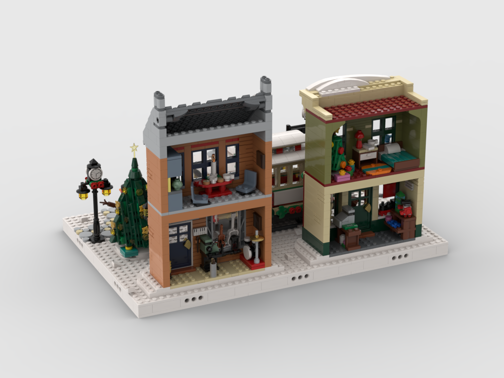 MOC - Winter Village - Display for set 10308 Holiday Main Street