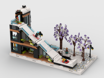 MOC - Winter Village - Display for set 60366 - Ski and Climbing Center