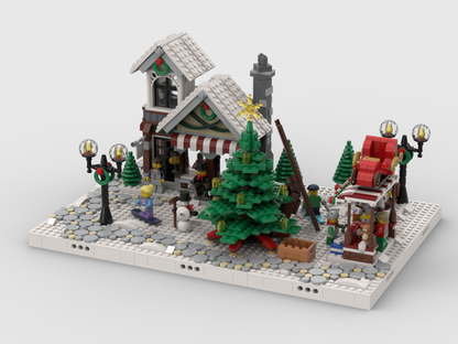 MOC - Winter Village - Display for set 10249 - Winter Toy Shop