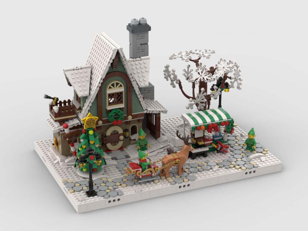 MOC - Winter Village - Display for set 10275 - Elf Club House