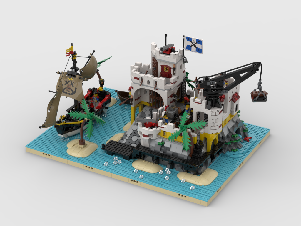 MOC - Pirates Diorama - Display for set 10320 - Eldorado Fortress