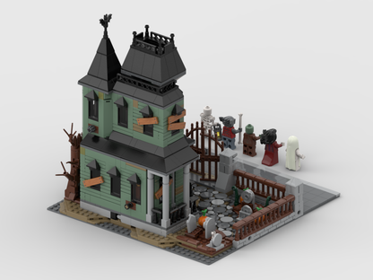 MOC - Modular display for set 31167 - Haunted Mansion