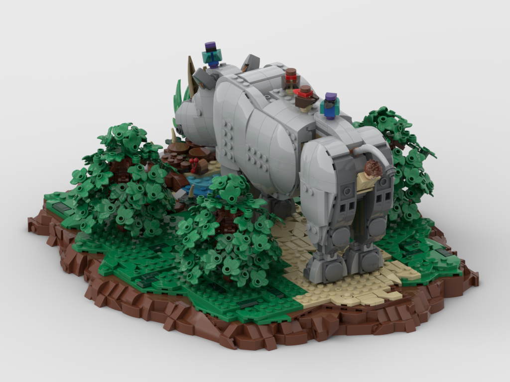 MOC - Display for set 31171 Majestic Rhino + Bonus