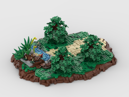 MOC - Display for set 31171 Majestic Rhino + Bonus