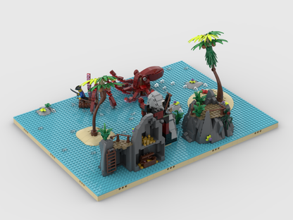 MOC - Pirates Diorama - Display for set 40597 + 31130