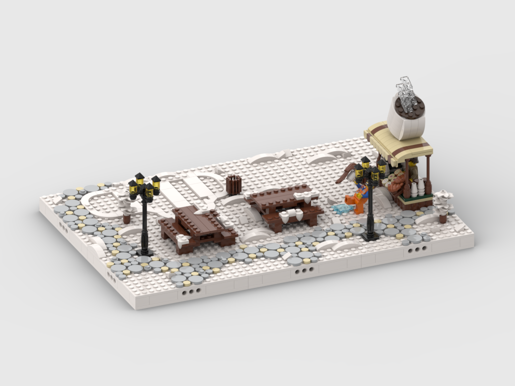 MOC - Winter Village - Display for set 40776 + 60452- Winter Festive