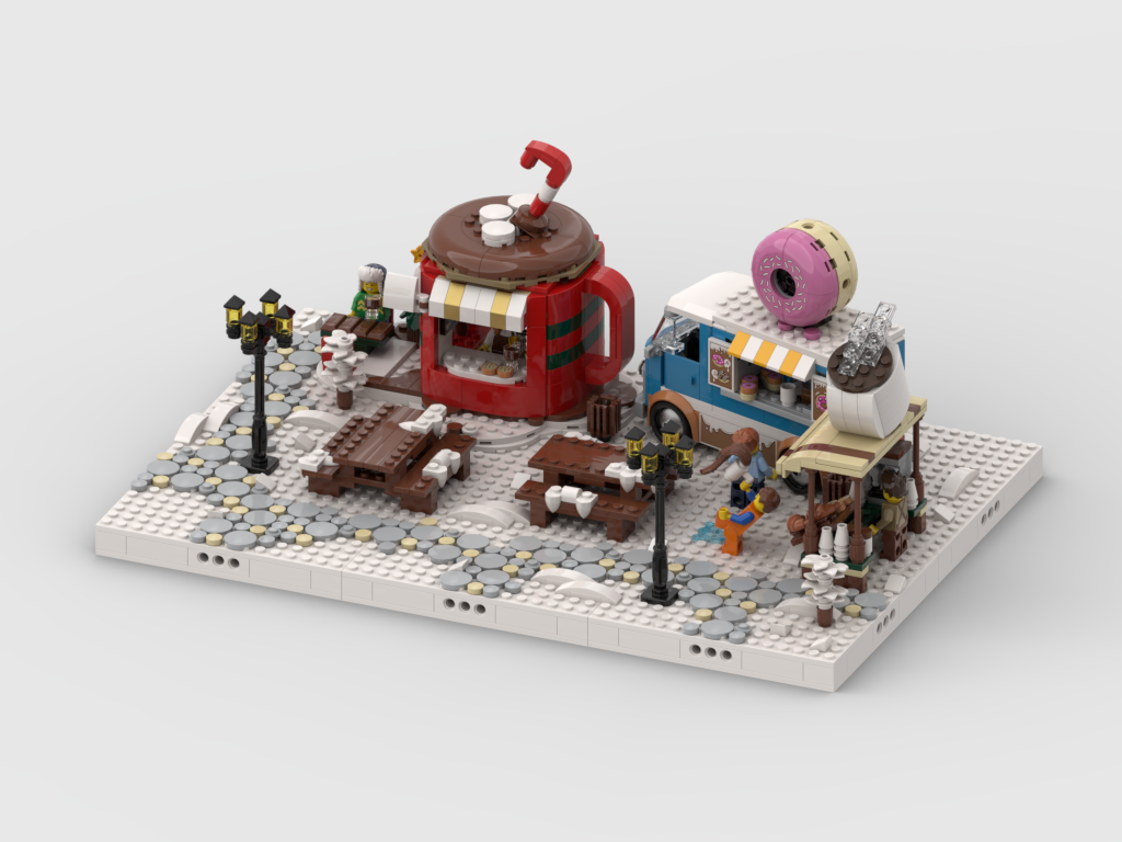 MOC - Winter Village - Display for set 40776 + 60452- Winter Festive