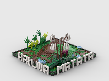 MOC - Hakuna Matata - Display for set 43247 + 21342