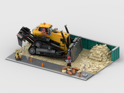 MOC - Display for set 60466 Yellow Bulldozer