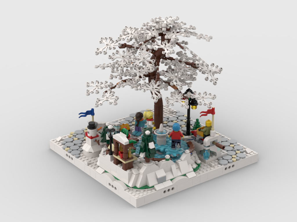 MOC - Winter Village - Display for sets 40424 + 40416