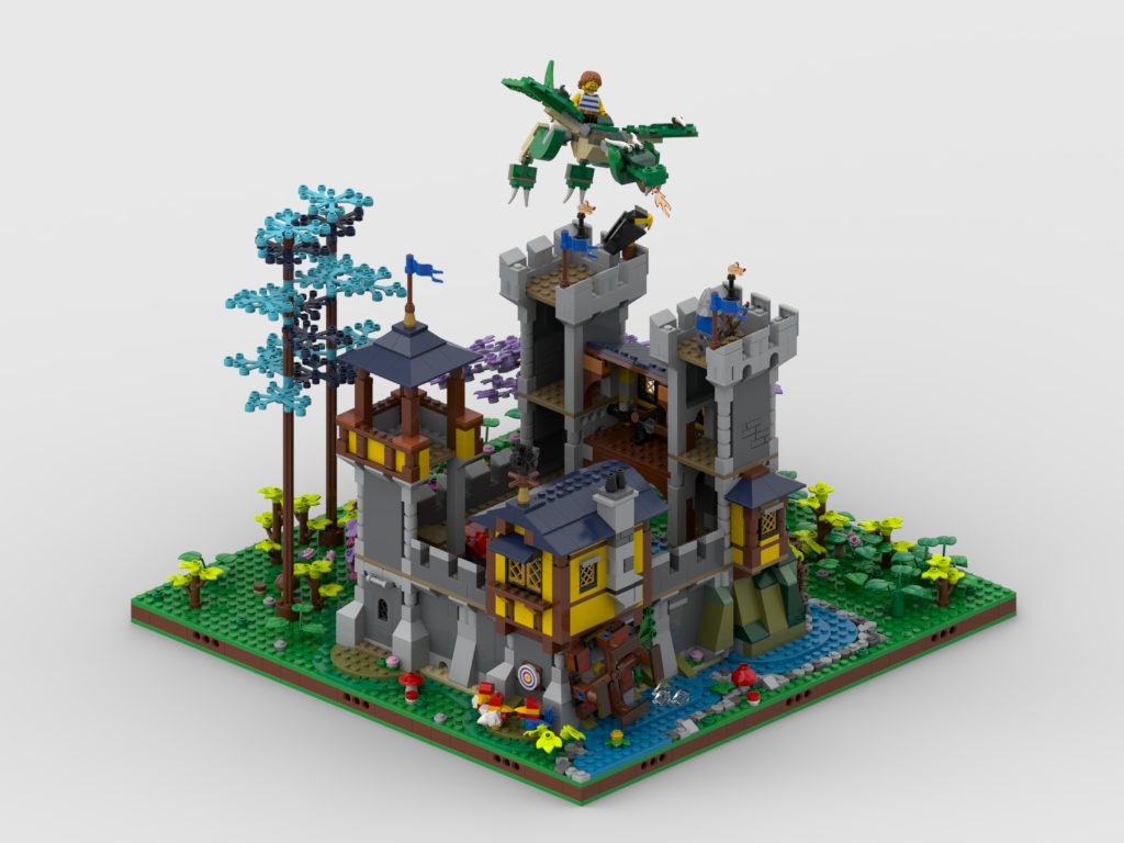 MOC - 48X48 Display for set 31120 Medieval Castle