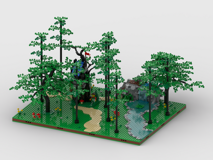 MOC - Display for set 40567 - Forest Hideout