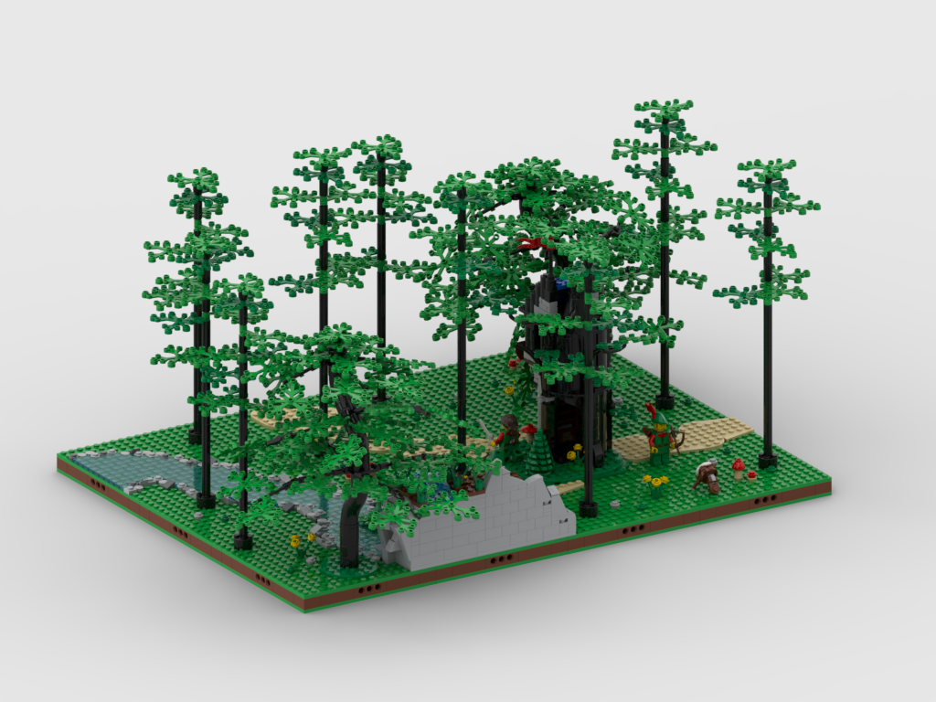 MOC - Display for set 40567 - Forest Hideout