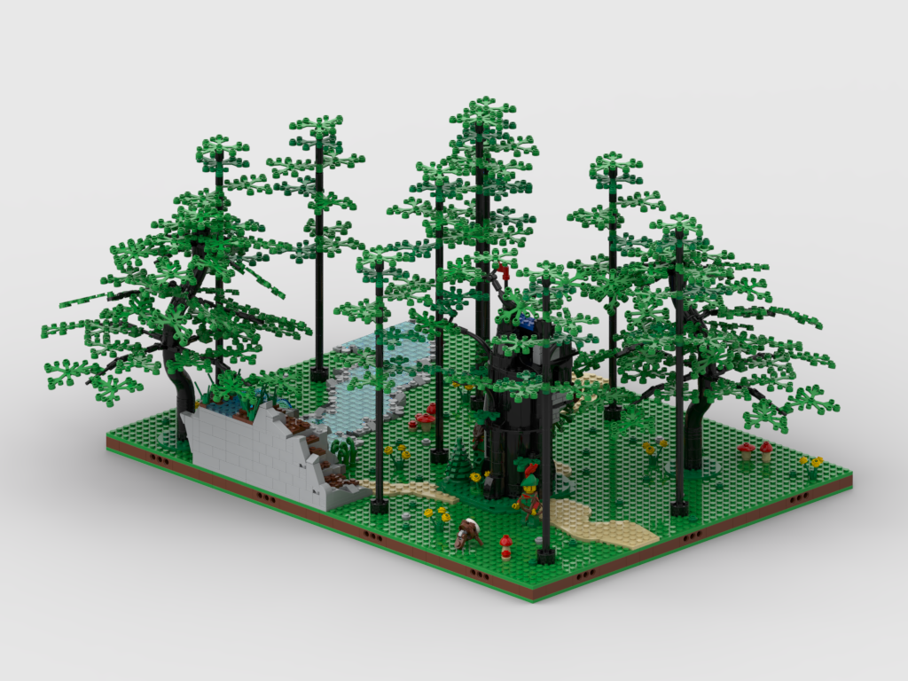 MOC - Display for set 40567 - Forest Hideout