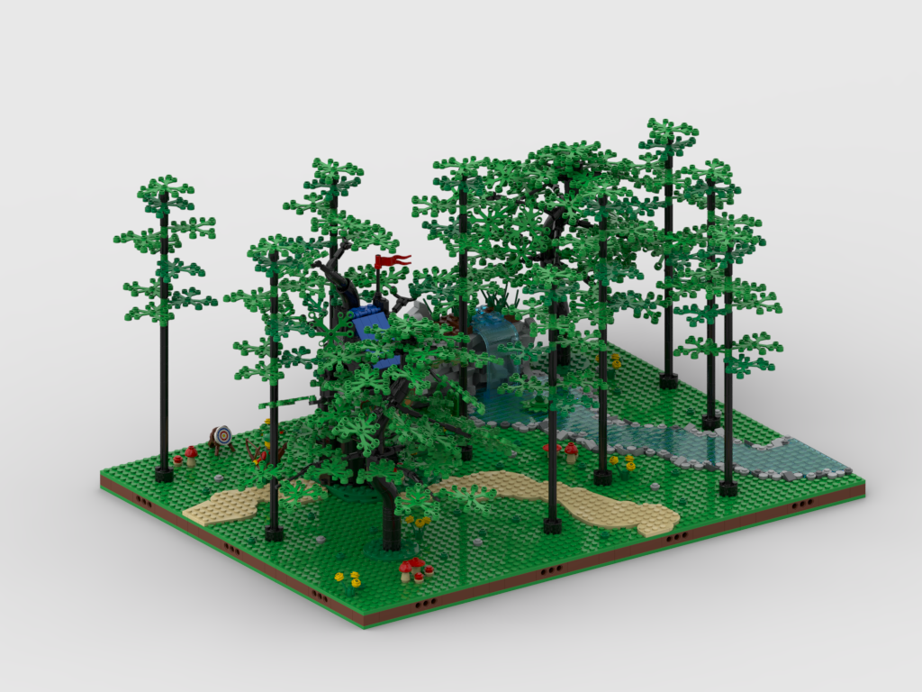 MOC - Display for set 40567 - Forest Hideout