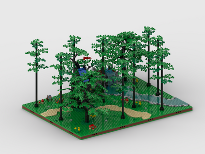 MOC - Display for set 40567 - Forest Hideout