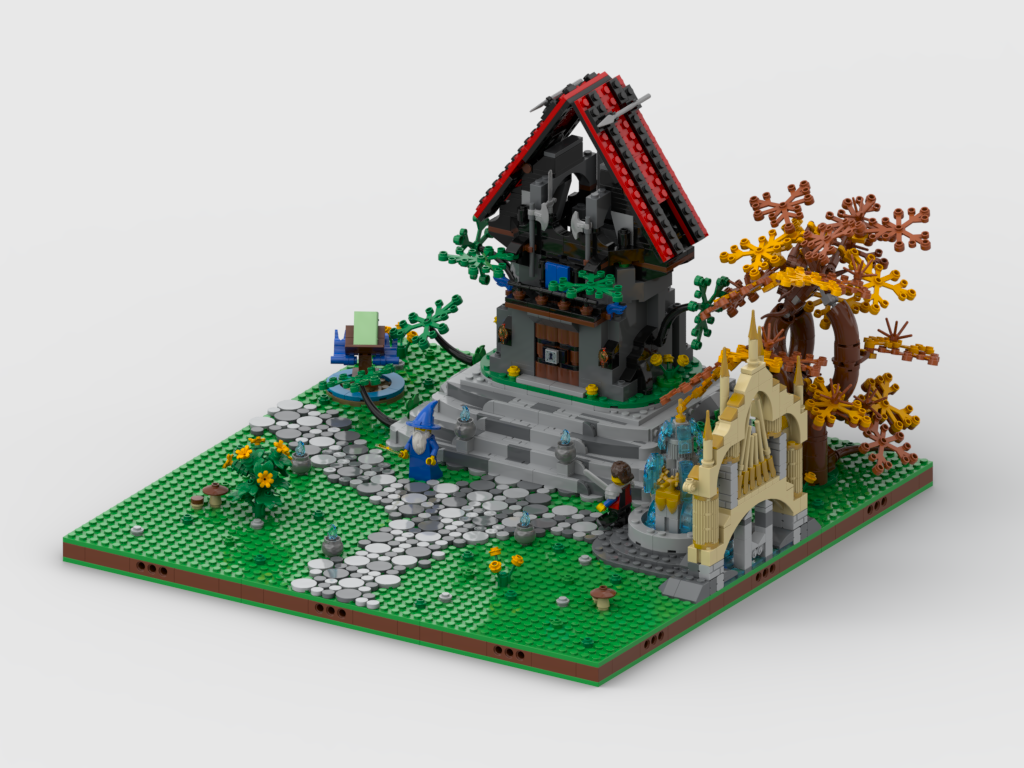 MOC - The majisto’s square display for set 40601 majisto’s magical workshop