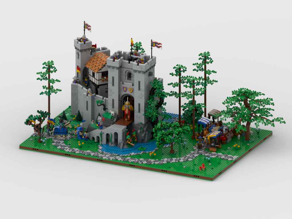 MOC - Display for set 10305 Lion Knights' Castle – How to build it